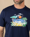 T-SHIRT ATLANTIQUE - PLAGE - MARINE