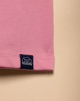 T-SHIRT EPAIS BOYARD - BADGE BALEINE - ROSE