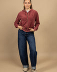 SWEATSHIRT ZIPPE EN EPONGE LISBONNE - BRONZETTE