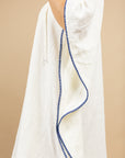 PONCHO DE PLAGE EN GAZE DE COTON HONFLEUR - ECRU