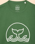 T-SHIRT ATLANTIQUE - LOGO BALEINE - VERT