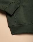 SWEAT A CAPUCHE ZIPPE ARCACHON - VERT